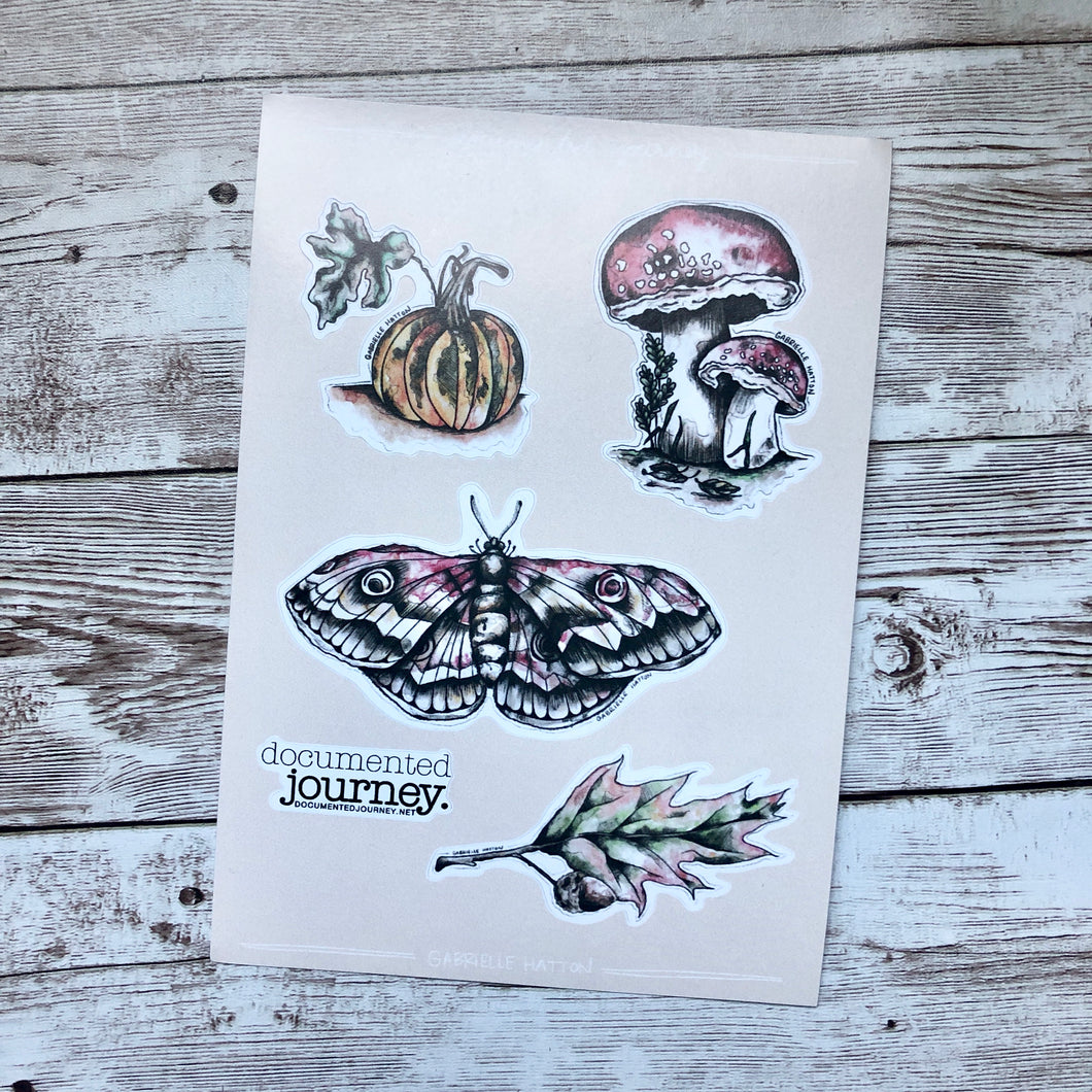 Fall - Eco-Friendly Sticker Sheet