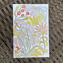 Load image into Gallery viewer, Whimsy Flowers - postcard