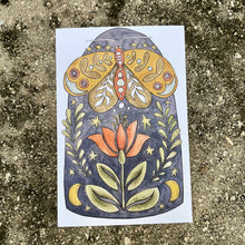 Load image into Gallery viewer, Folk Moth - postcard