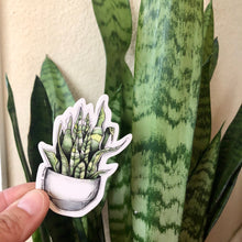 Load image into Gallery viewer, Snake House Plant - Vinyl Sticker (W)