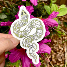 Load image into Gallery viewer, Floral Snake - Vinyl Sticker