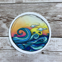Load image into Gallery viewer, Ocean Sunrise - Vinyl Sticker (W)