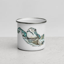 Load image into Gallery viewer, Enamel Mug - Turtle (W)