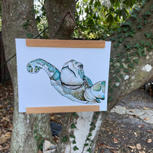 Load image into Gallery viewer, Sea Turtle Art Print (W)