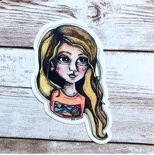 Load image into Gallery viewer, Alora - Vinyl Sticker (W)